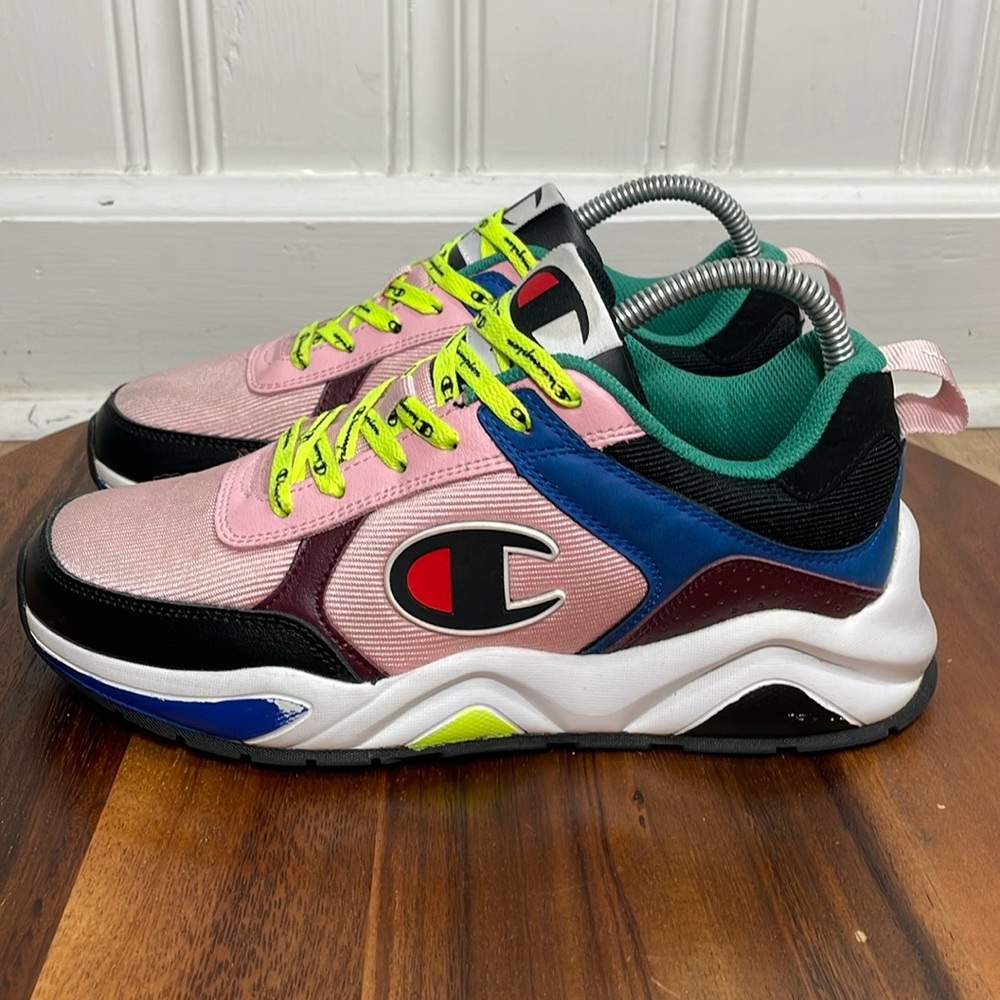 Champion 93Eighteen Block Pink/Multi Colored Athletic Training Sneaker S… - Picture 6 of 11